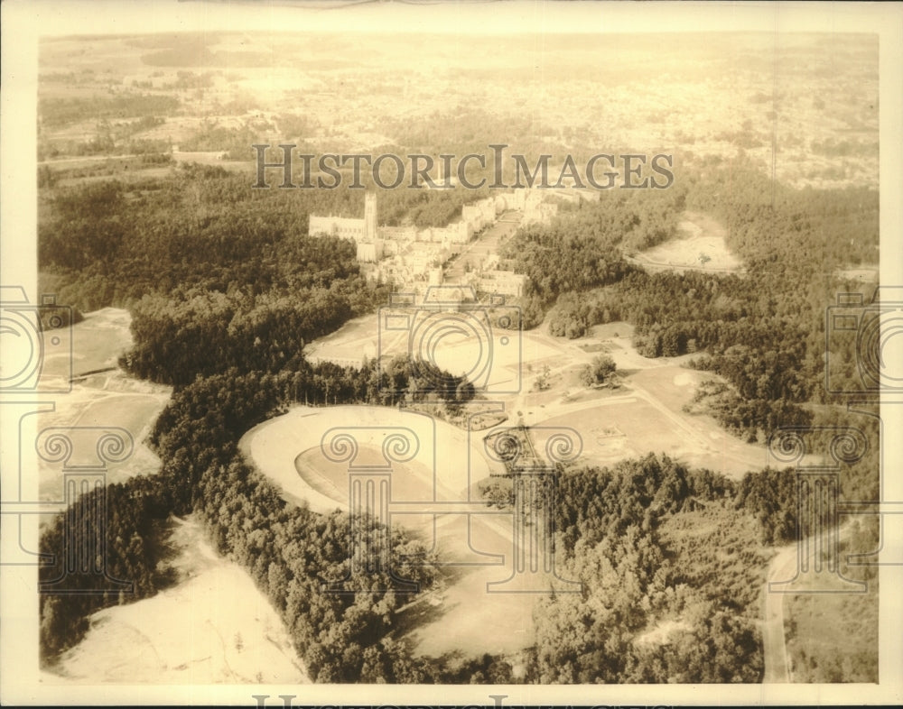 1934 Press Photo View Of What Duke Is Doing With Its 40 Million Dollar Endowment