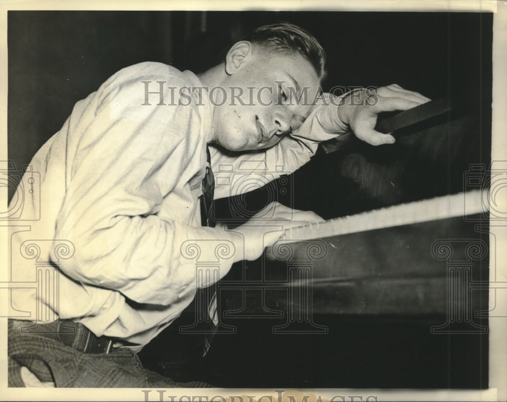 1938 Press Photo Theodore Danielson Jr. who killed his mother with a knife