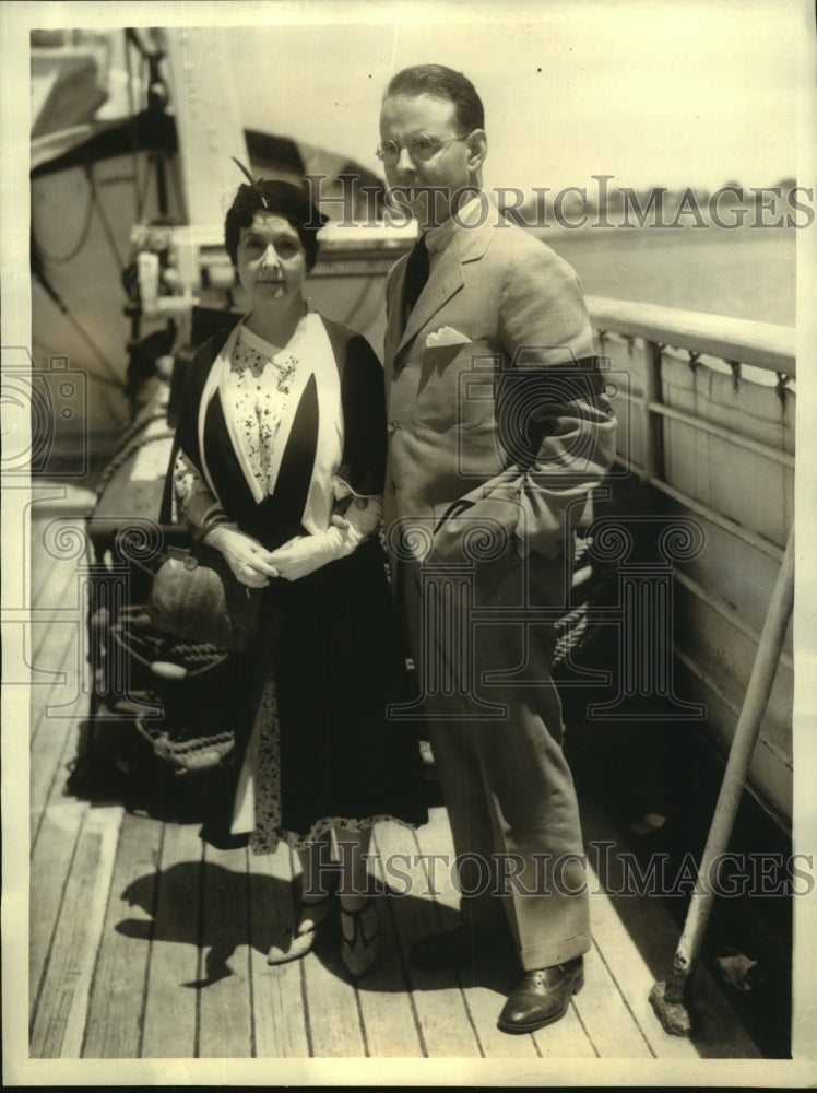 1934 Press Photo Mrs Samuel Insull Wife of Chicago Utility Czar Awaits His Trial- Historic Images