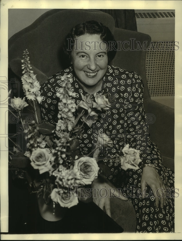 1936 Press Photo Mrs Arthur H Vandenberg, Wife of Michigan Senator