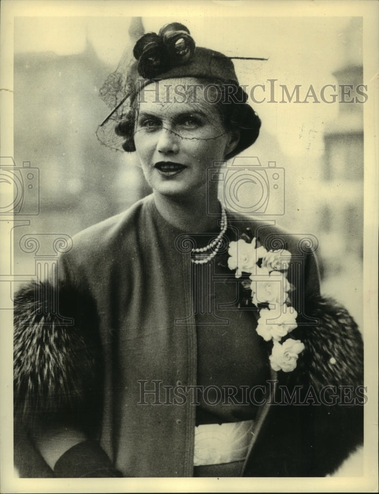 1938 Press Photo Countess Beatty formerly Dorothy Power Sands of Virginia