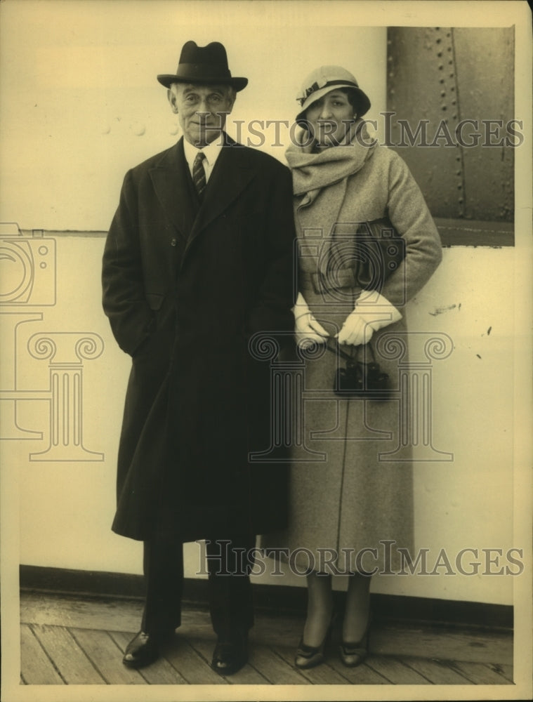 1932 Press Photo The Marquis of Reading English Secy of State &amp; his wife