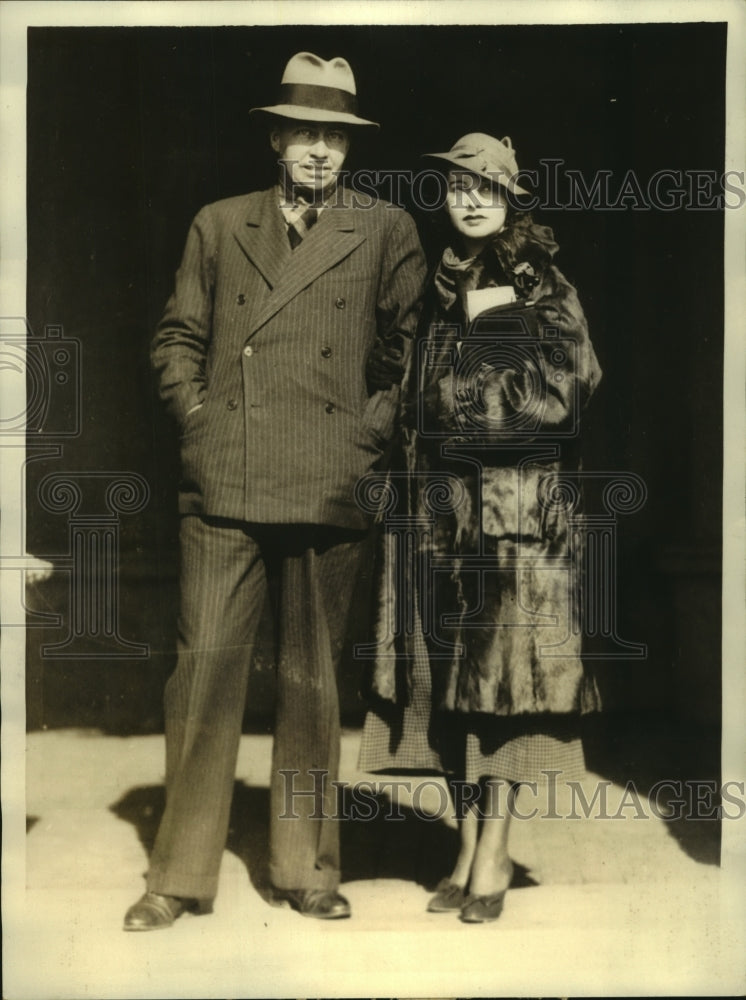 1935 Press Photo Cornelius Vanderbilt marries Helen Varner in Albuquerque