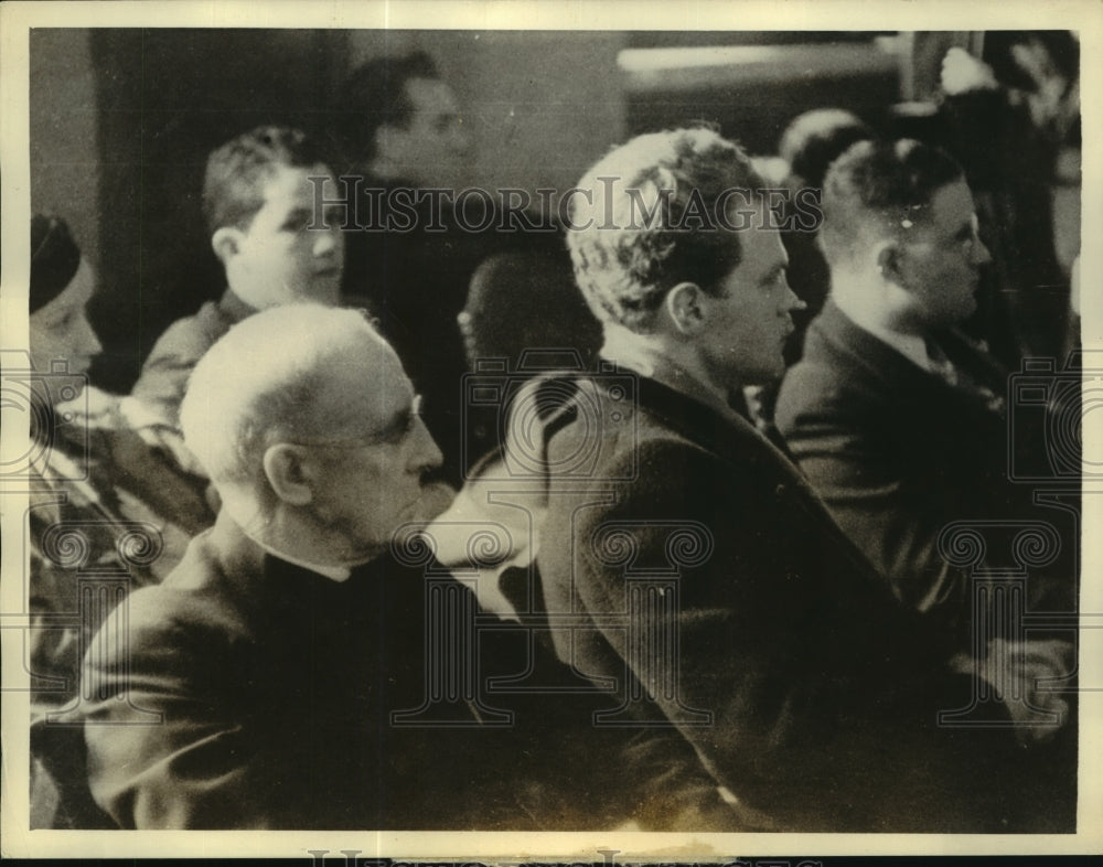 1934 Press Photo of Court of Judge Joseph David Where Dr Alice Wynekoop On Trial