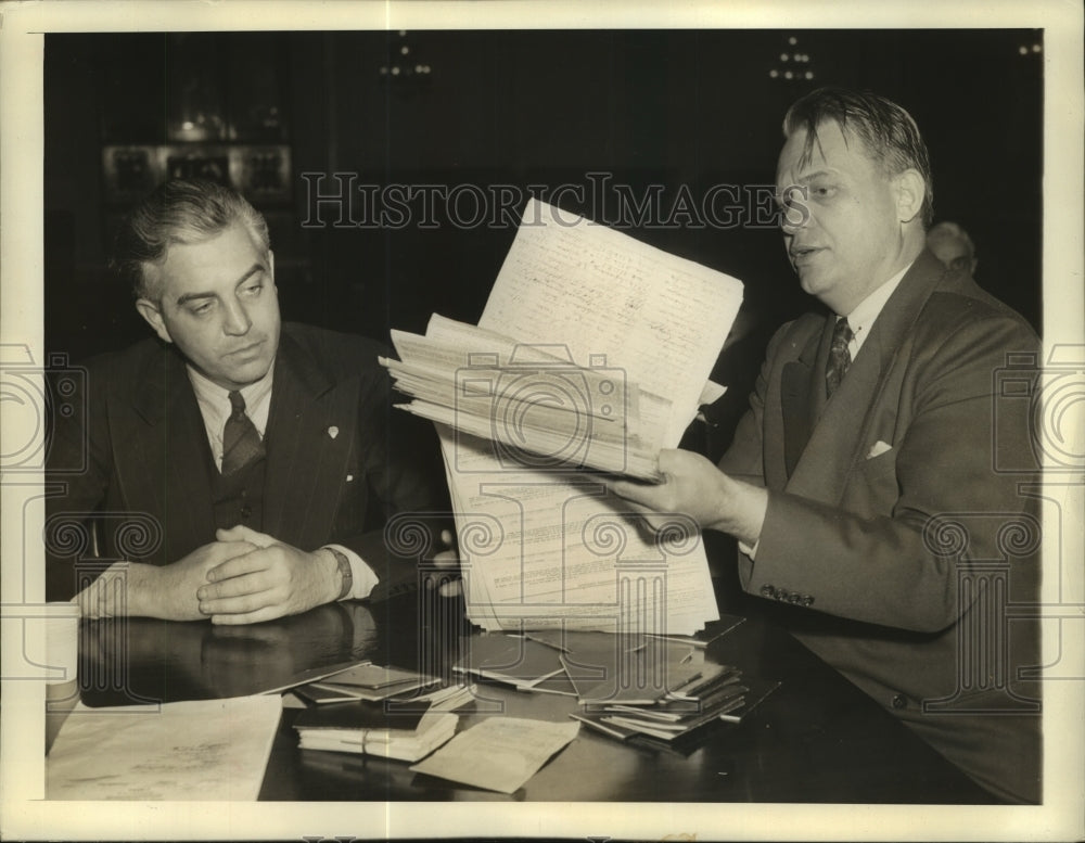 1940 Press Photo Dies Committee Investigator George Hurley ordered arrested