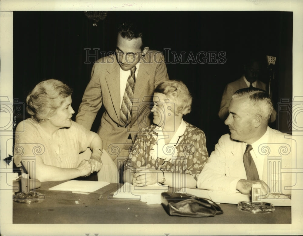 1938 Press Photo Officials plan for the three day National Health Conference- Historic Images