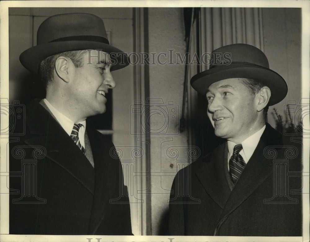 1942 Press Photo Lewis W Douglas &amp; W Averell Harriman US minister to England- Historic Images