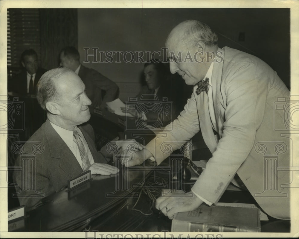 1940 Press Photo William Shedd appears before the House Military Committee
