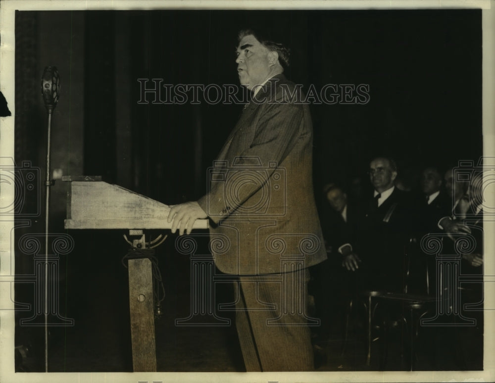 1936 Press Photo John L.Lewis opens campaign for Industrial Unions - sba25850