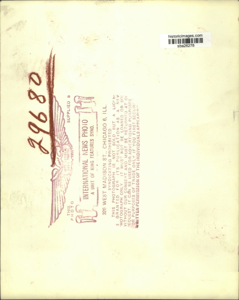 1947 Press Photo Janet Thomas with John Meyer at Hollywood Night Spot