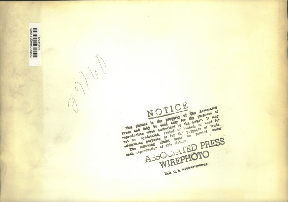 1946 Press Photo Pres Hoover Discusses European Food Situation with C. Anderson