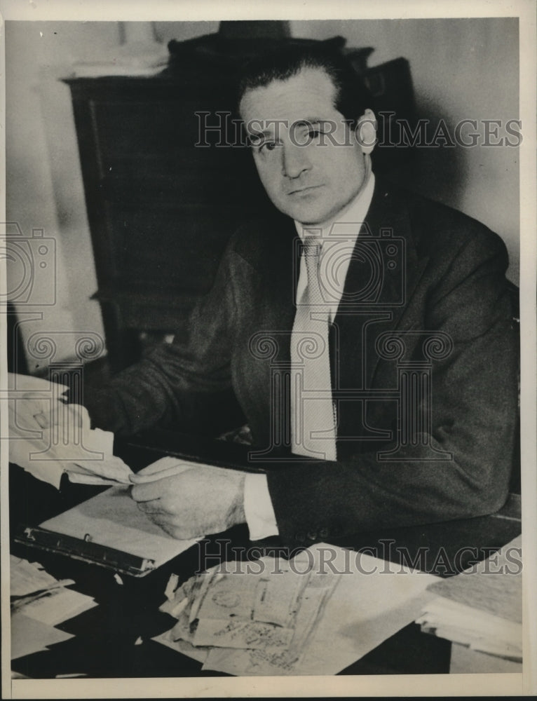 1949 Press Photo J. Kingsbury Smith, European General Mgr. Of News Services