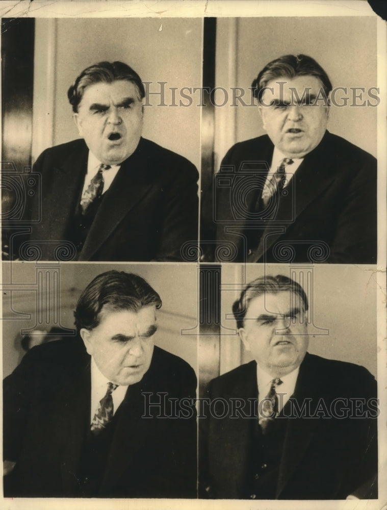 Press Photo John L Lewis Head of United Mine Workers Shown in Camera Study