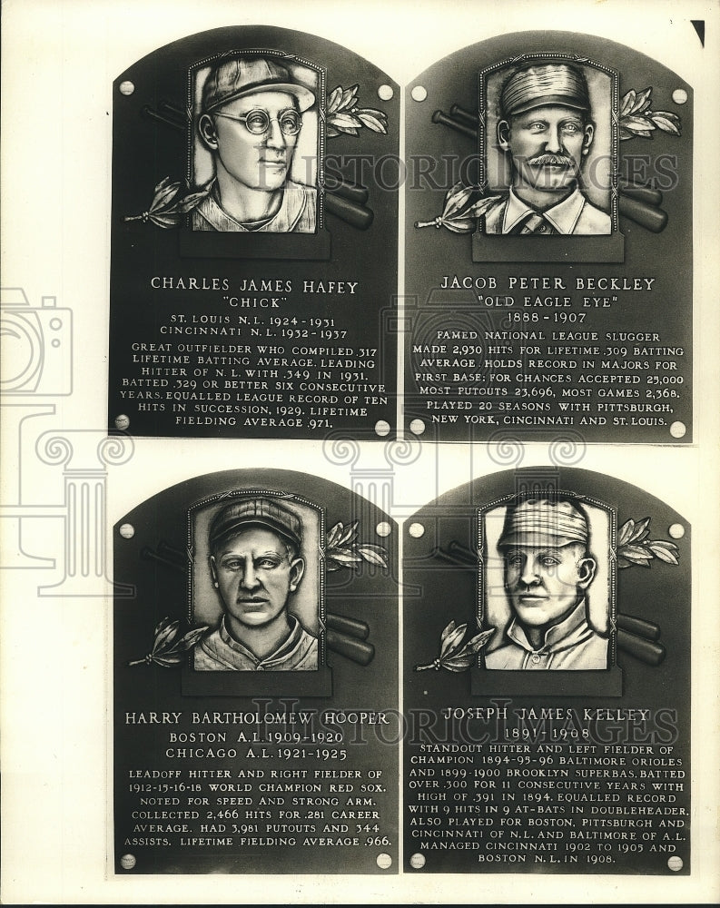 1971 Press Photo Four of the eight baseball greats to be inducted into Hall- Historic Images