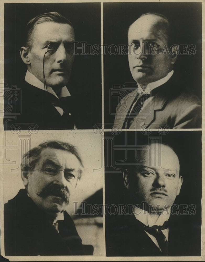 1925 Press Photo Security Pact conference of Germany, France & Belgium