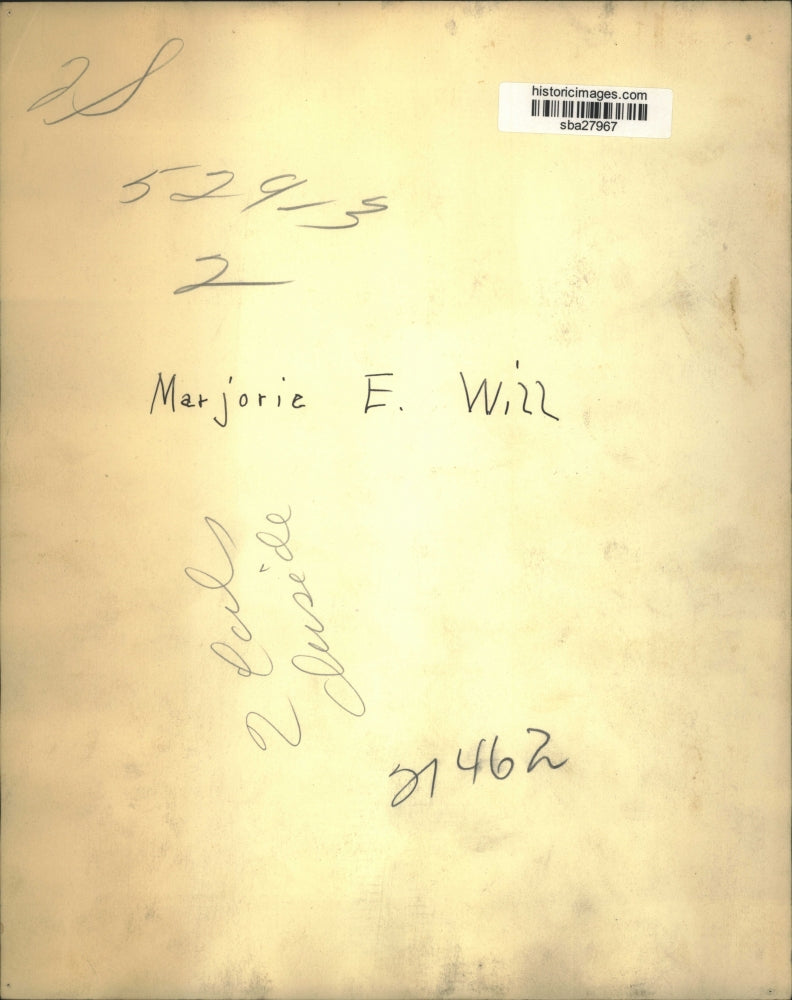 Press Photo Marjorie E Will poses for her portrait - sba27967