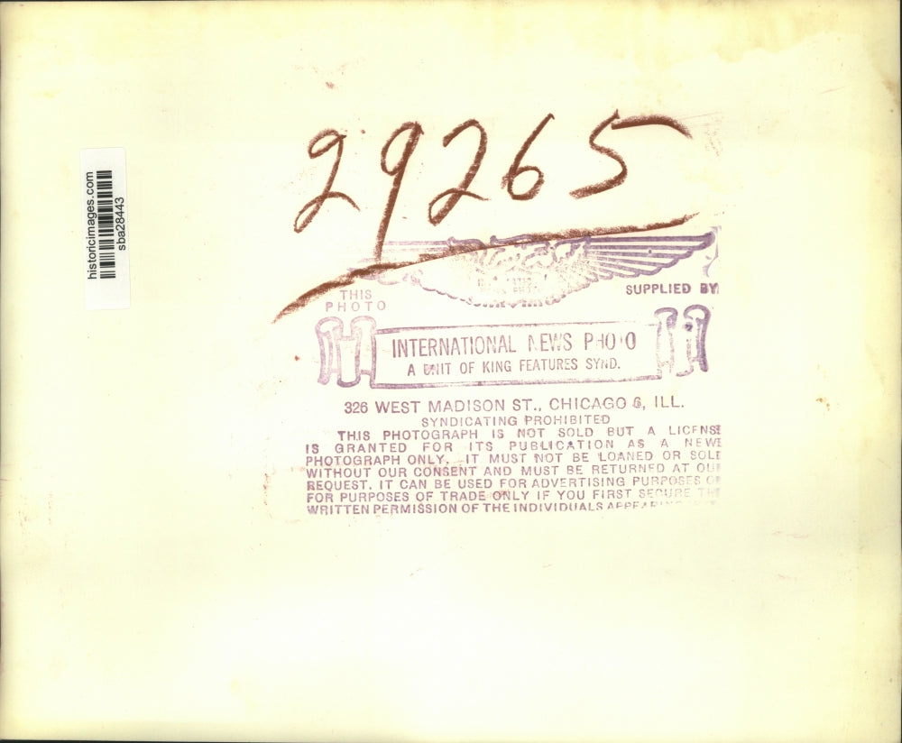 1947 Press Photo William Green president of the AFL with Mayor Wm O'Dwyer on NYC