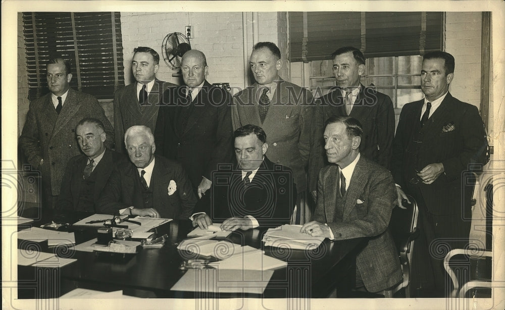 1940 Press Photo US Canadian joint defense commission meets in Boston