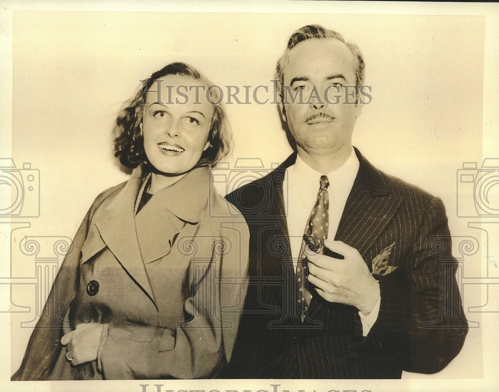 1938 Press Photo explorer William LaVarre & wife return to NY from Dutch Guiana