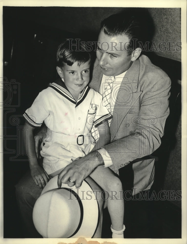 1936 Press Photo Seven year old Jimmie Thompson whose mother was murdered