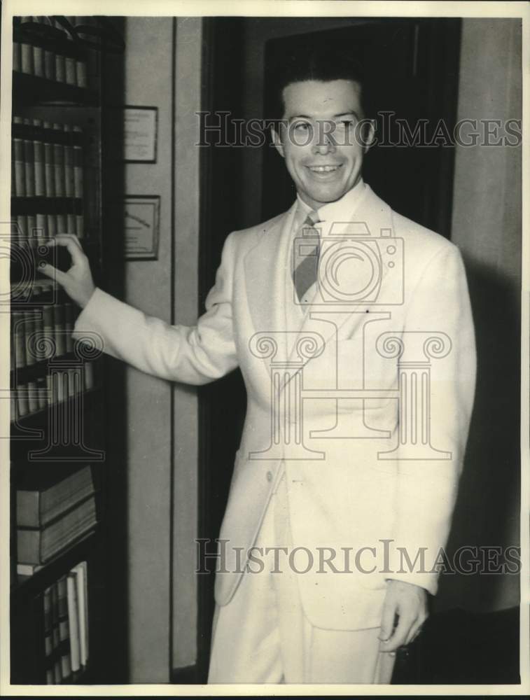 1939 Press Photo Gene Bradstreet, husband of heiress Ann Copper Hewitt- Historic Images