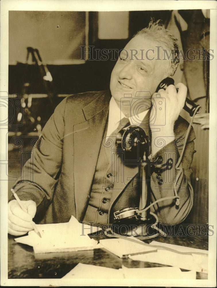 1935 Press Photo George Bennett, Mayor-Elect of Windsor, Canada - sba29101