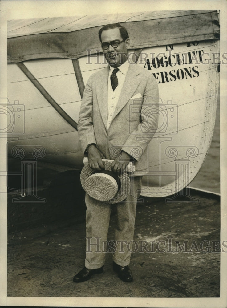 1928 Press Photo Manuel Tellez, Mexican Ambassador to US and a Calles leader