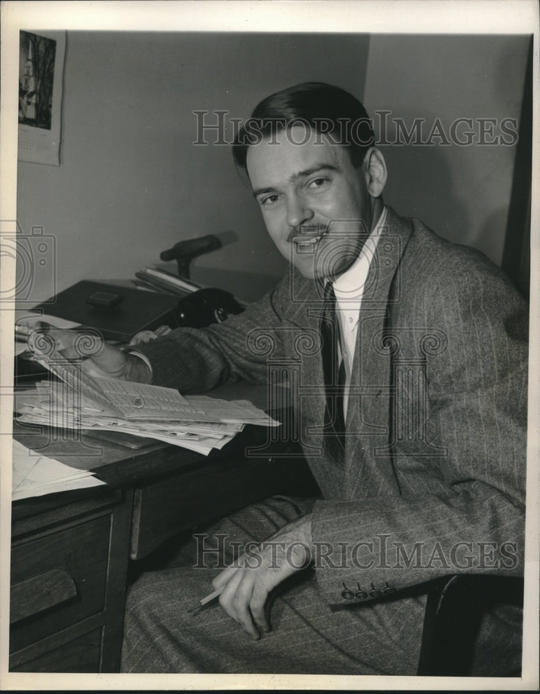 1945 Press Photo Charles Bolte, National Chairman of American Veterans Committee