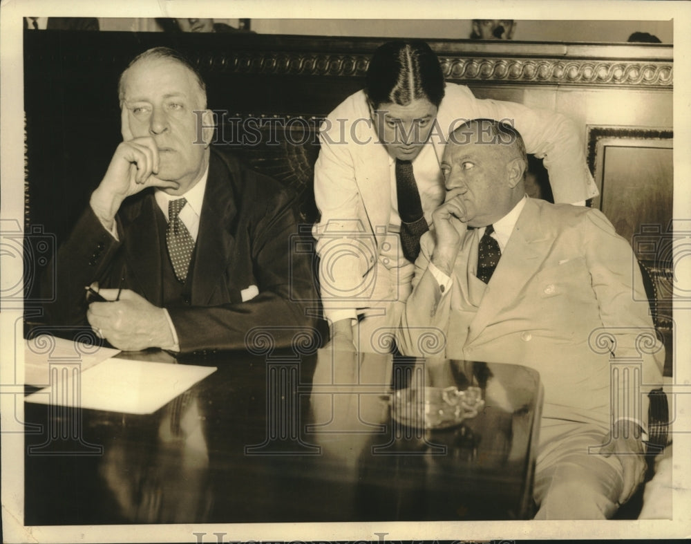 1935 Press Photo Senators David Walsh of Mass & Robert Follette of Wisconsin