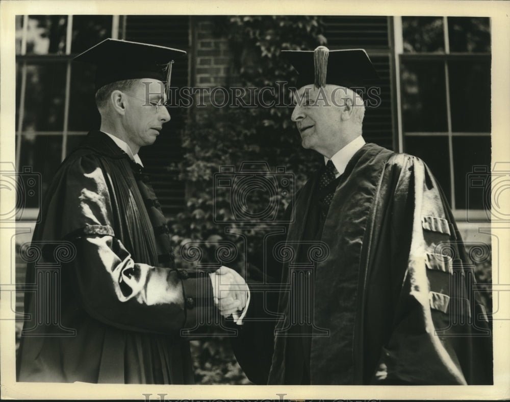 1940 Press Photo Secretary if State Cordell Hull & Harvard president Conant