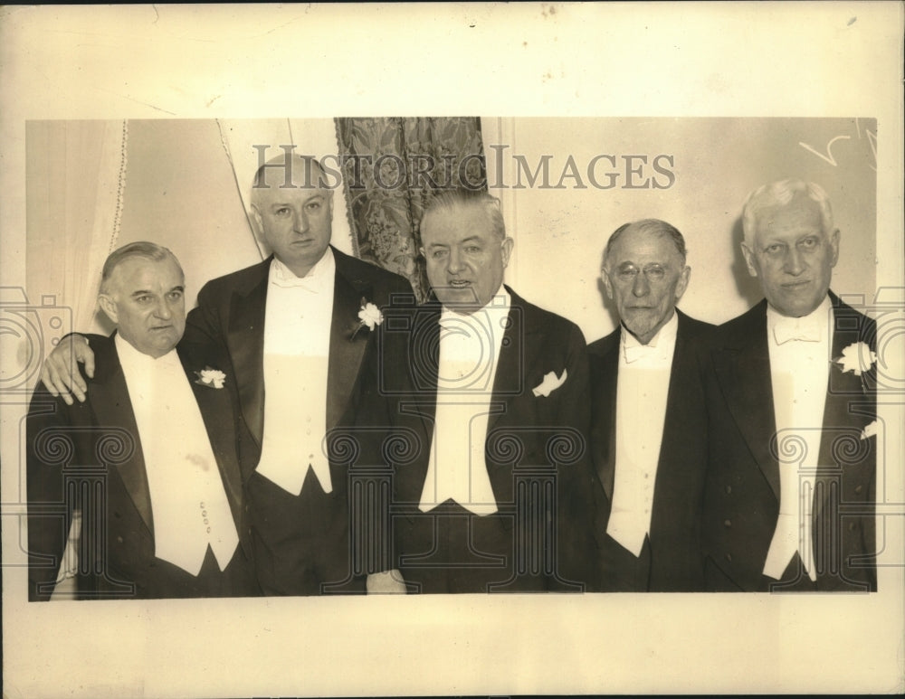 1935 Press Photo Postmaster General James A Farley & lead Democrats - sba29893