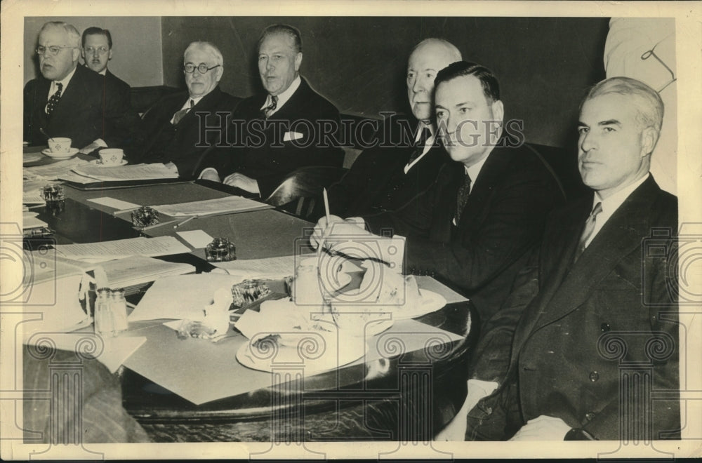 1938 Press Photo Rare Photograph of Board of Directors of U.S. Steel Corporation