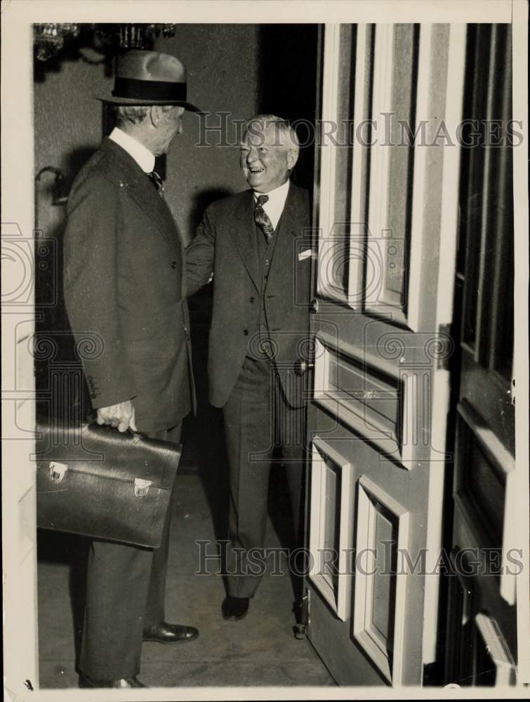 1932 Press Photo William Gibbs McAdoo & Speaker of the House John Nance Garner
