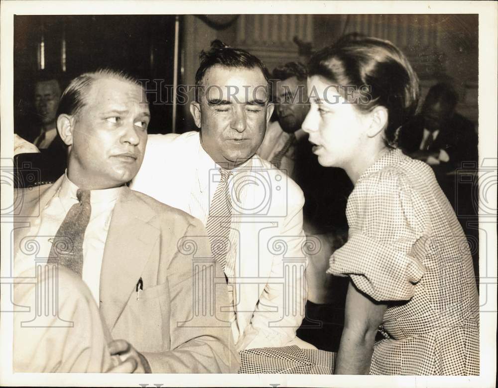 1935 Press Photo Representative Martin Dies of Texas &amp; Bonnie Patton, Washington- Historic Images