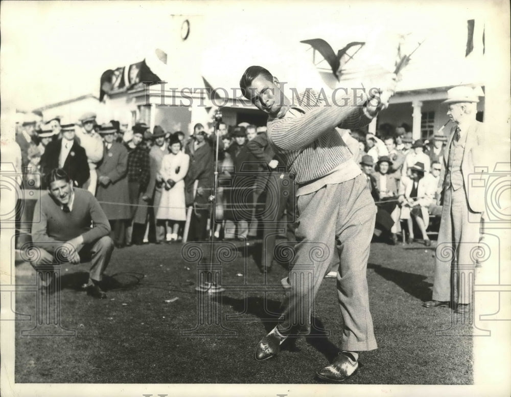 1940 Press Photo Jimmy Demaret on the final round in San Francisco Match Open- Historic Images