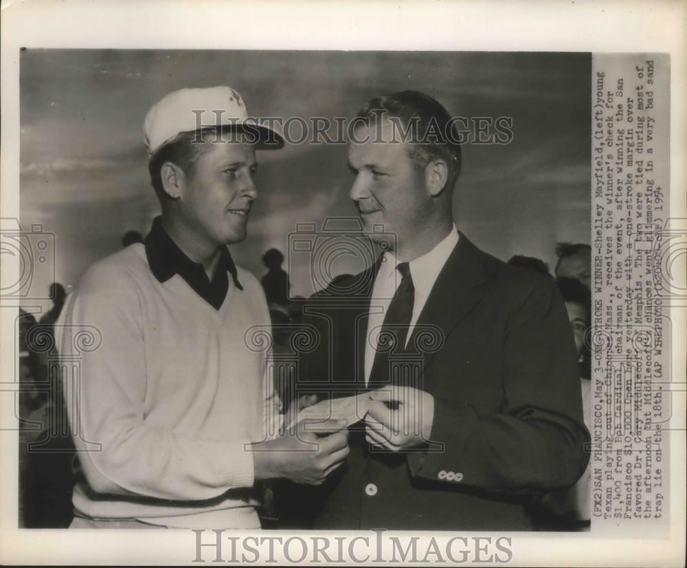 1954 Press Photo Shelley Mayfield won in the San Francisco Golf Open- Historic Images