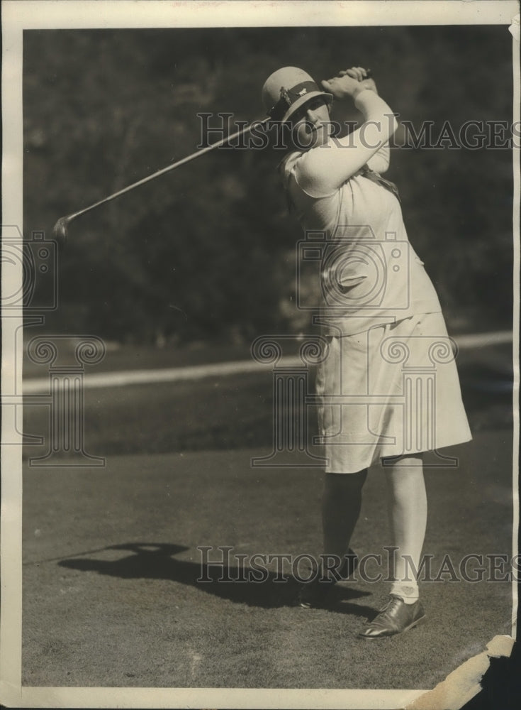 1928 Press Photo Maureen Orcutt winner in the National Women&#39;s Golf Championship- Historic Images