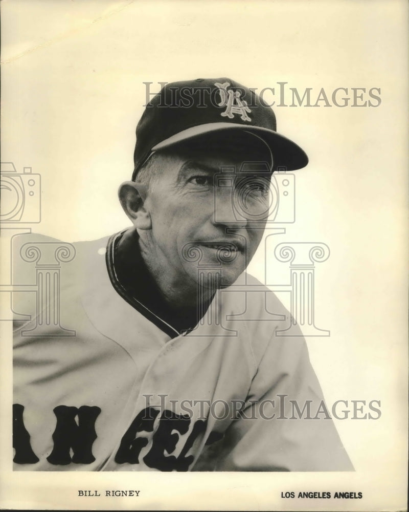 Undated Press Photo Bill Rigney, Manager of the Los Angeles Angels - sbs00443