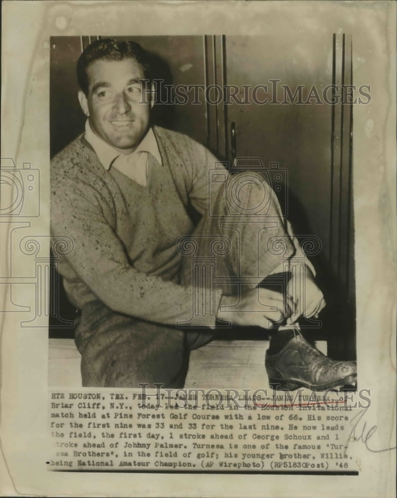 1948 Press Photo James Turnesa of N.Y in Houston Invitational Match - sbs00532- Historic Images