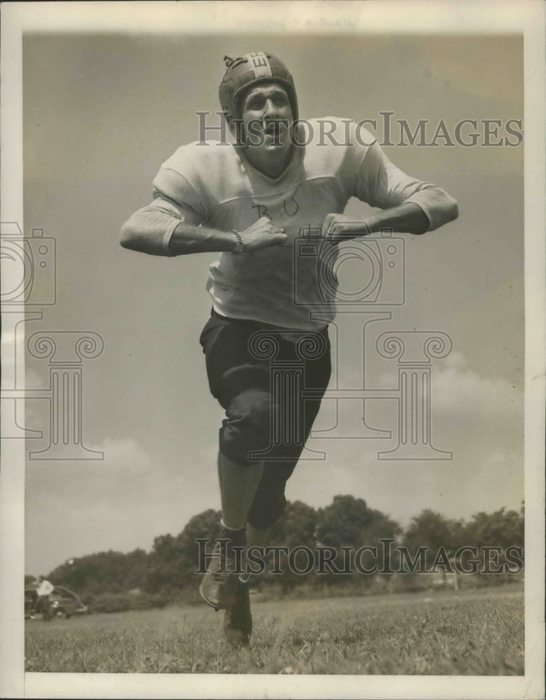 1946 Press Photo Richard Bull Johnson, Center and Guard of Baylor Line- Historic Images