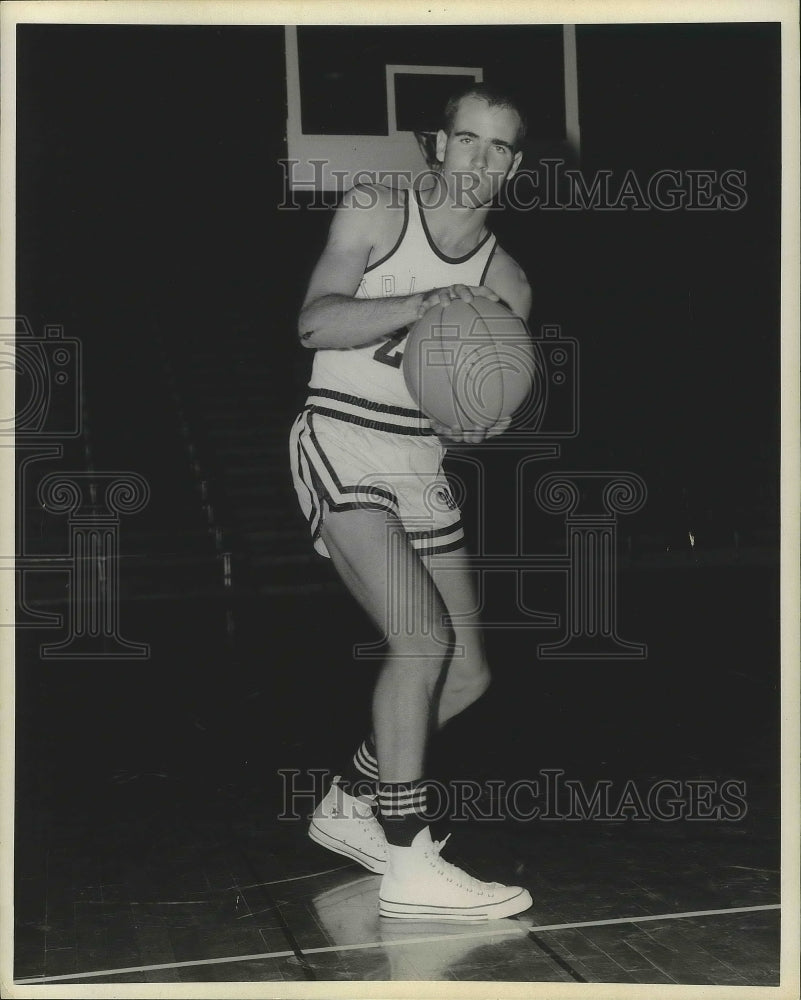 Undated Press Photo Bill Hulsey Guard for the Trinity University Tigers- Historic Images