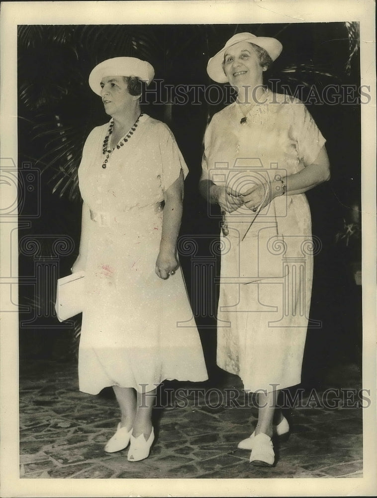 1938 Press Photo Ms John J McGraw &amp; Christy Mathewson Widows of Baseball Players- Historic Images