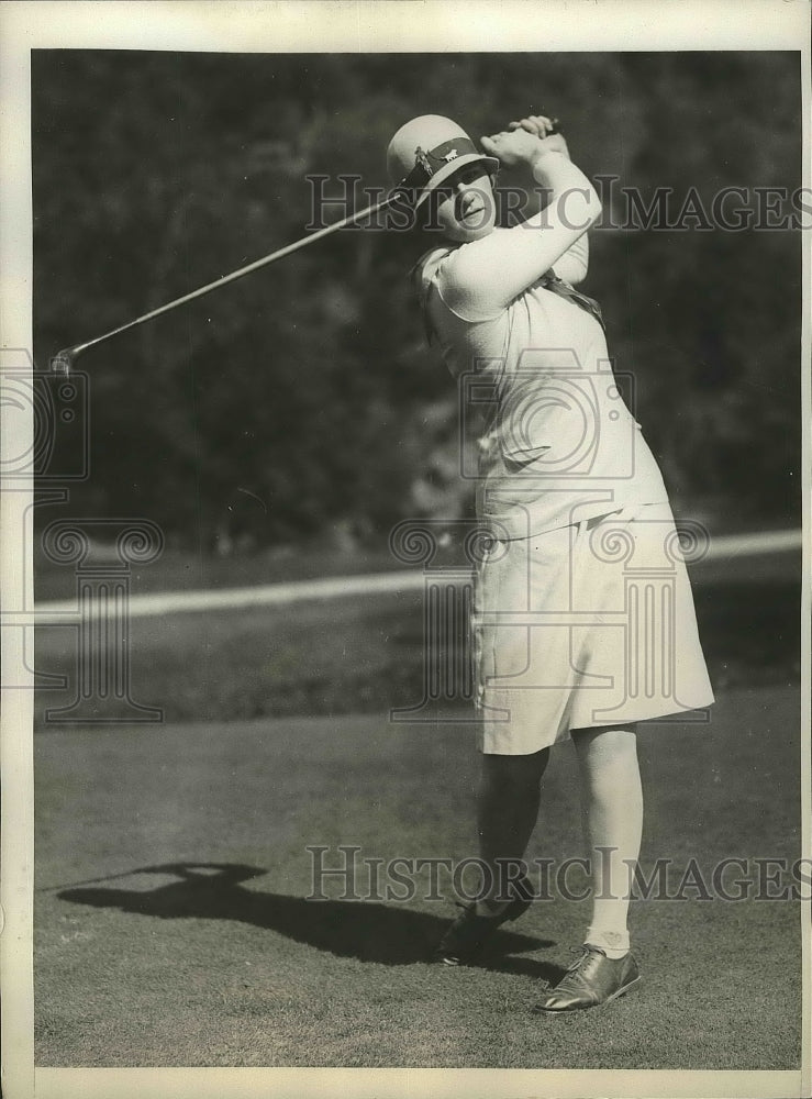 1929 Press Photo Maureen Orcutt makes new course record - sbs00959- Historic Images