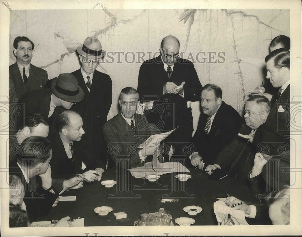 1938 Press Photo William Harridge re-elected President of American League- Historic Images