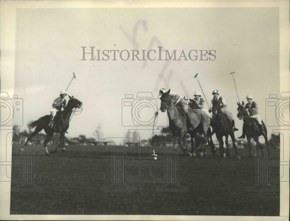 1928 Press Photo Polo Match at the Westchester-Biltmore Country Club - sbs01344- Historic Images