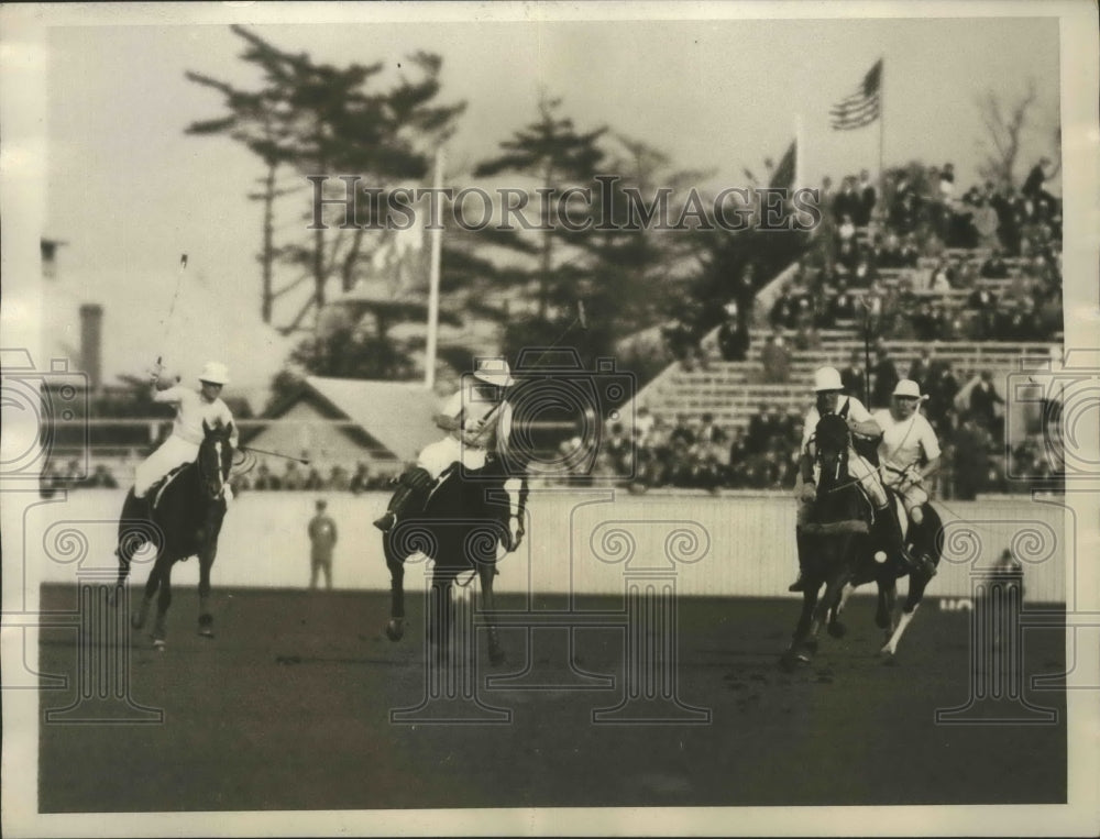 1928 Press Photo Second International Polo Game between Argentine and U.S- Historic Images