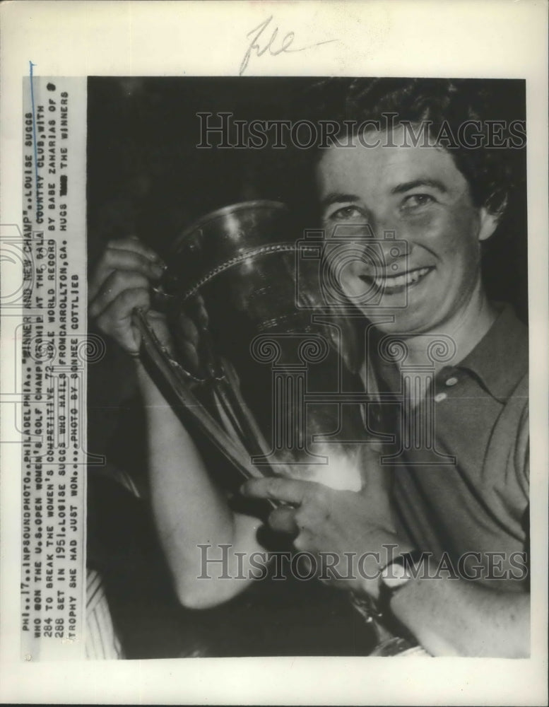 Press Photo Louise Suggs Won U.S. Open Women&#39;s Golf Championship at Gala Club- Historic Images