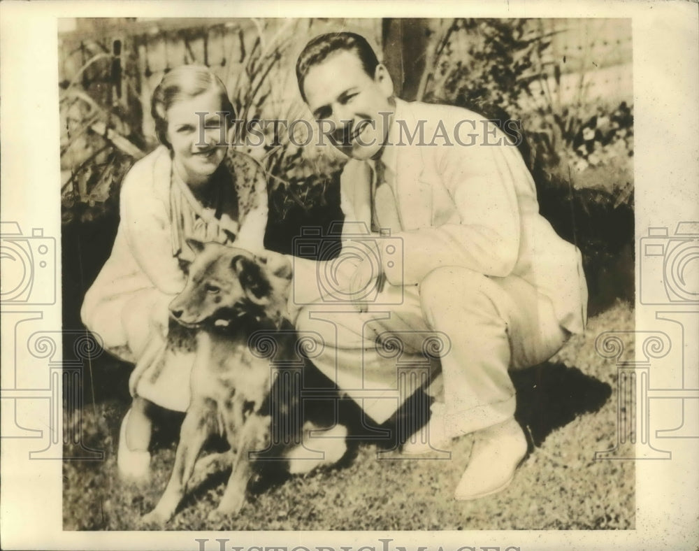 1934 Press Photo First Picture of Jimmy McLarnin & Lillian Cupit to Wed- Historic Images
