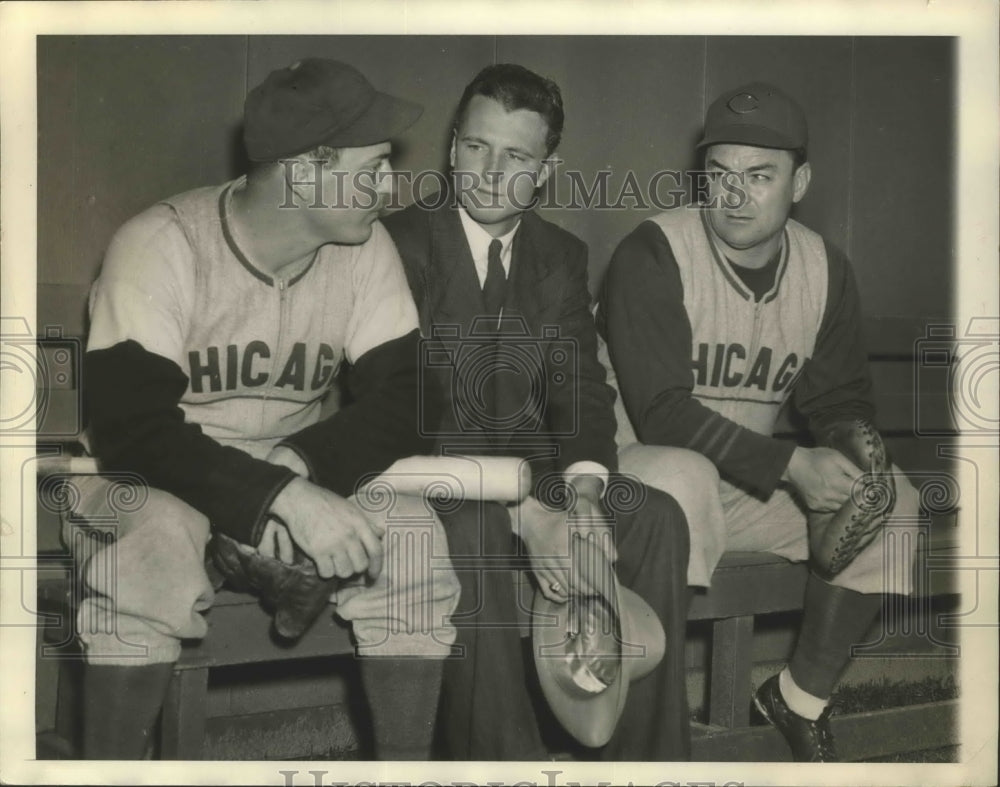 1928 Press Photo Louie Stringer &amp; Billy Herman Whose Shoes He Wants to Fill- Historic Images