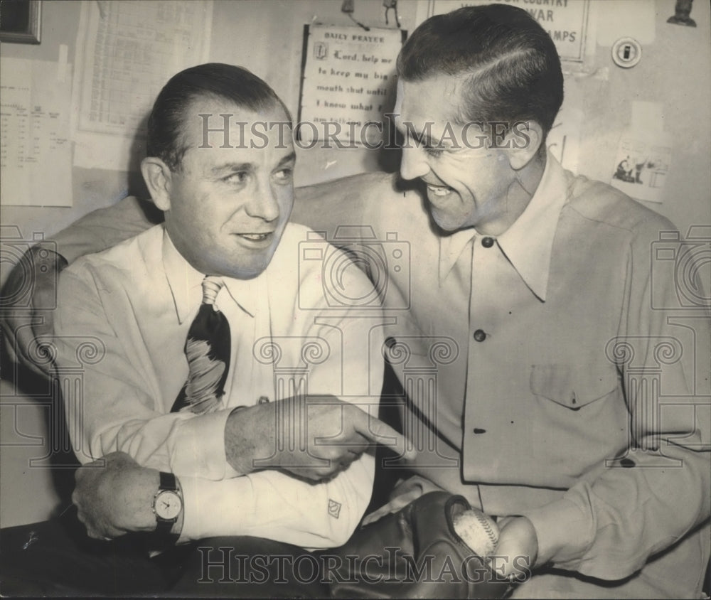 Press Photo Leroy Schalk and Jimmy Dykes - sbs01672- Historic Images